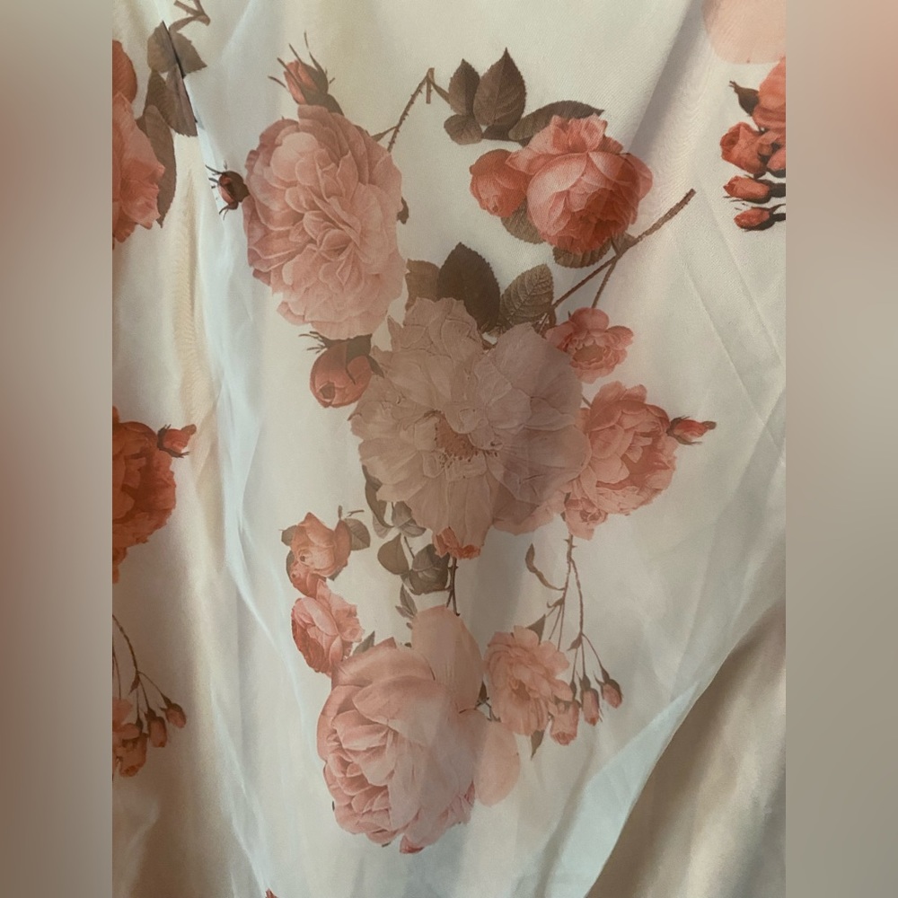 Peach/Pink floral gown - Picture 8 of 8